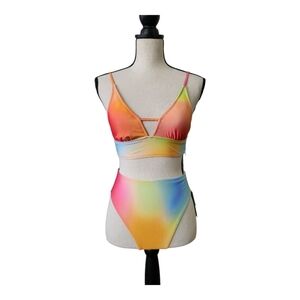💕Salt‎ and cove multi color neon bikini size XS